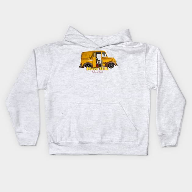 Divco Milk Delivery Truck Kids Hoodie by Gestalt Imagery